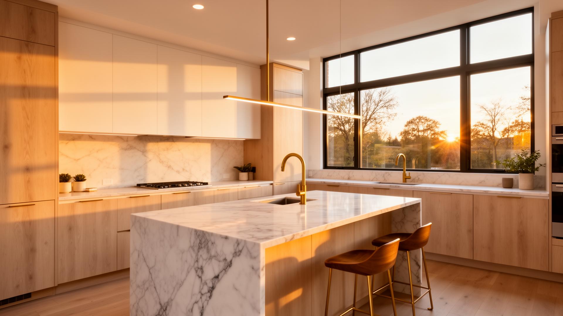 Modern luxury kitchen remodel in a Houston home